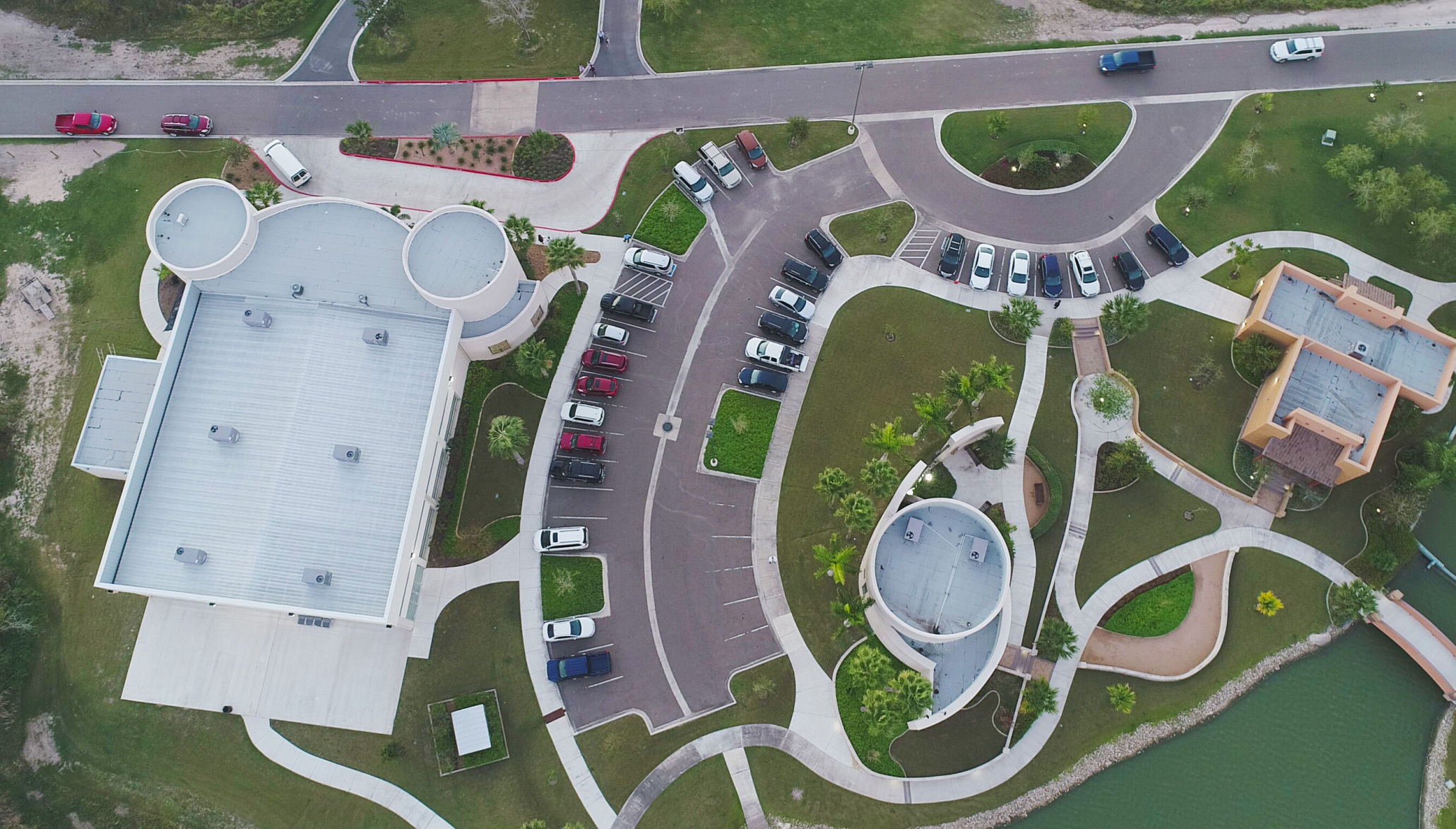 Edinburg - Event Center Aerial Shot